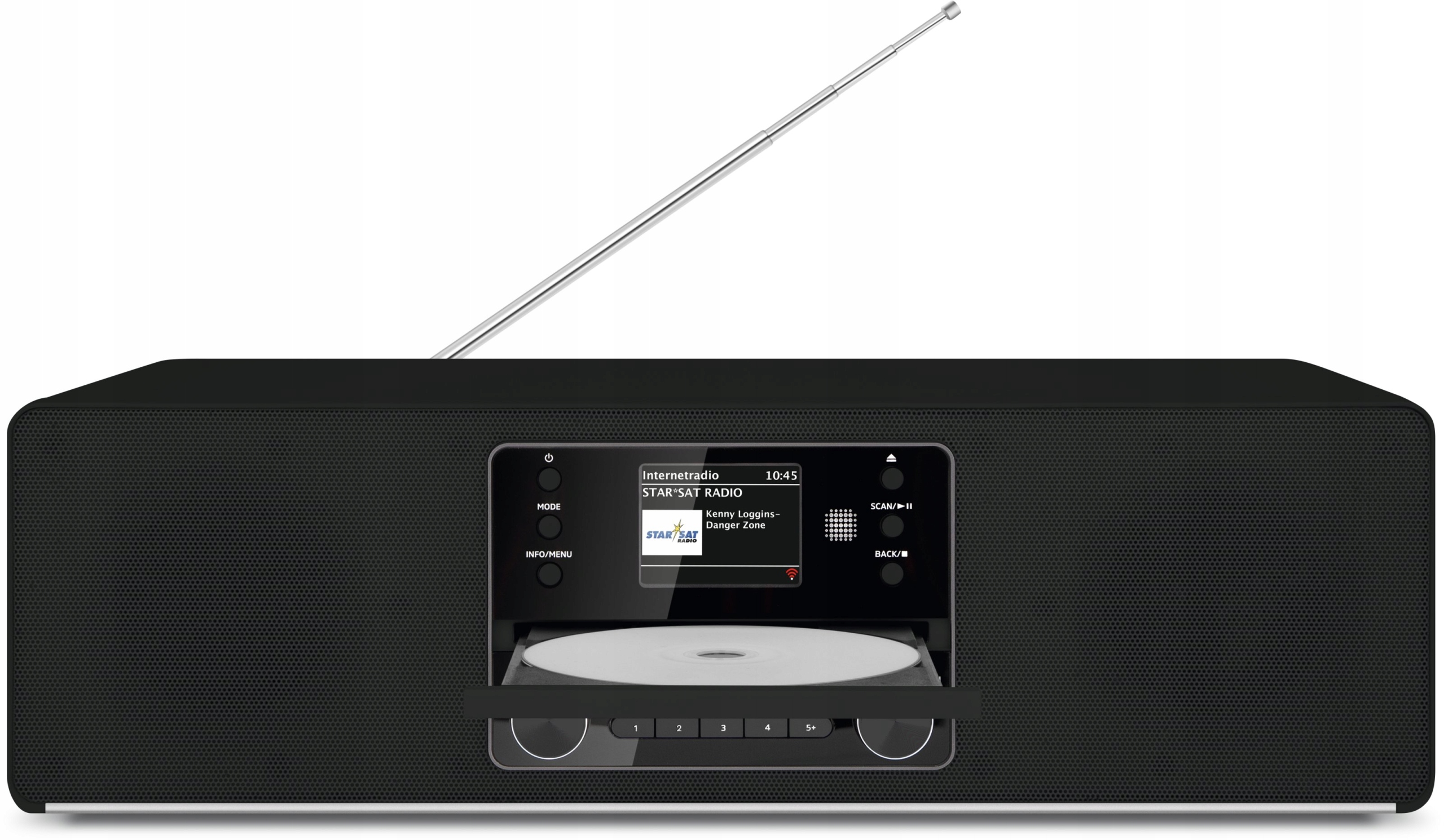 Radio sieciowe DAB+, FM, internetowe TechniSat DIGITRADIO 380 CD IR Czarny