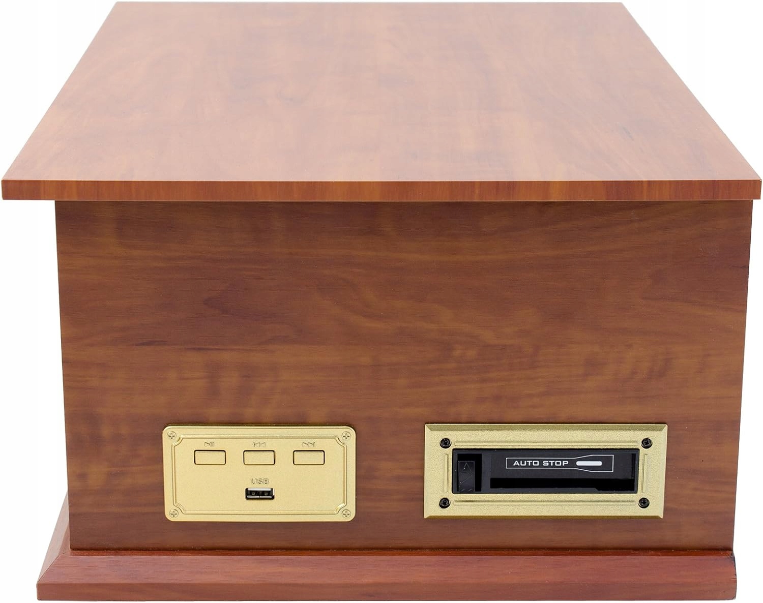 Gramofon Karcher NO-036 brązowy Odtwarzacz CD, Bluetooth, kasety, USB, FM