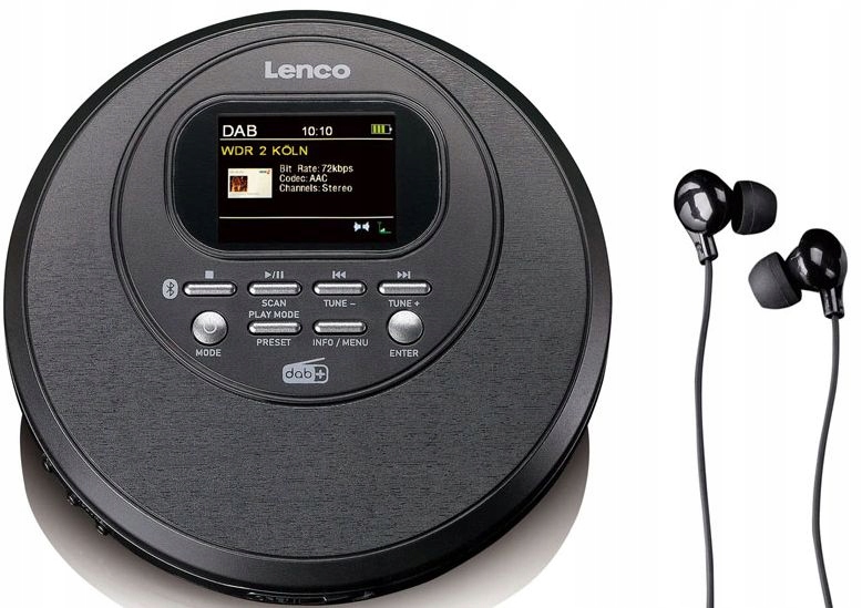 Discman Lenco CD-500 CD MP3 ESP RDS DAB+ RADIO LCD KOLOROWY WYŚWIETLACZ