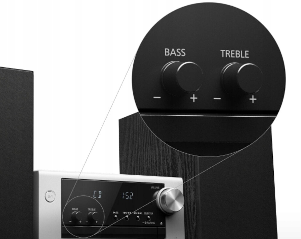 Wieża PANASONIC SC-PM704EGS CD BT DAB+ 80W Srebrny kompaktowy system stereo