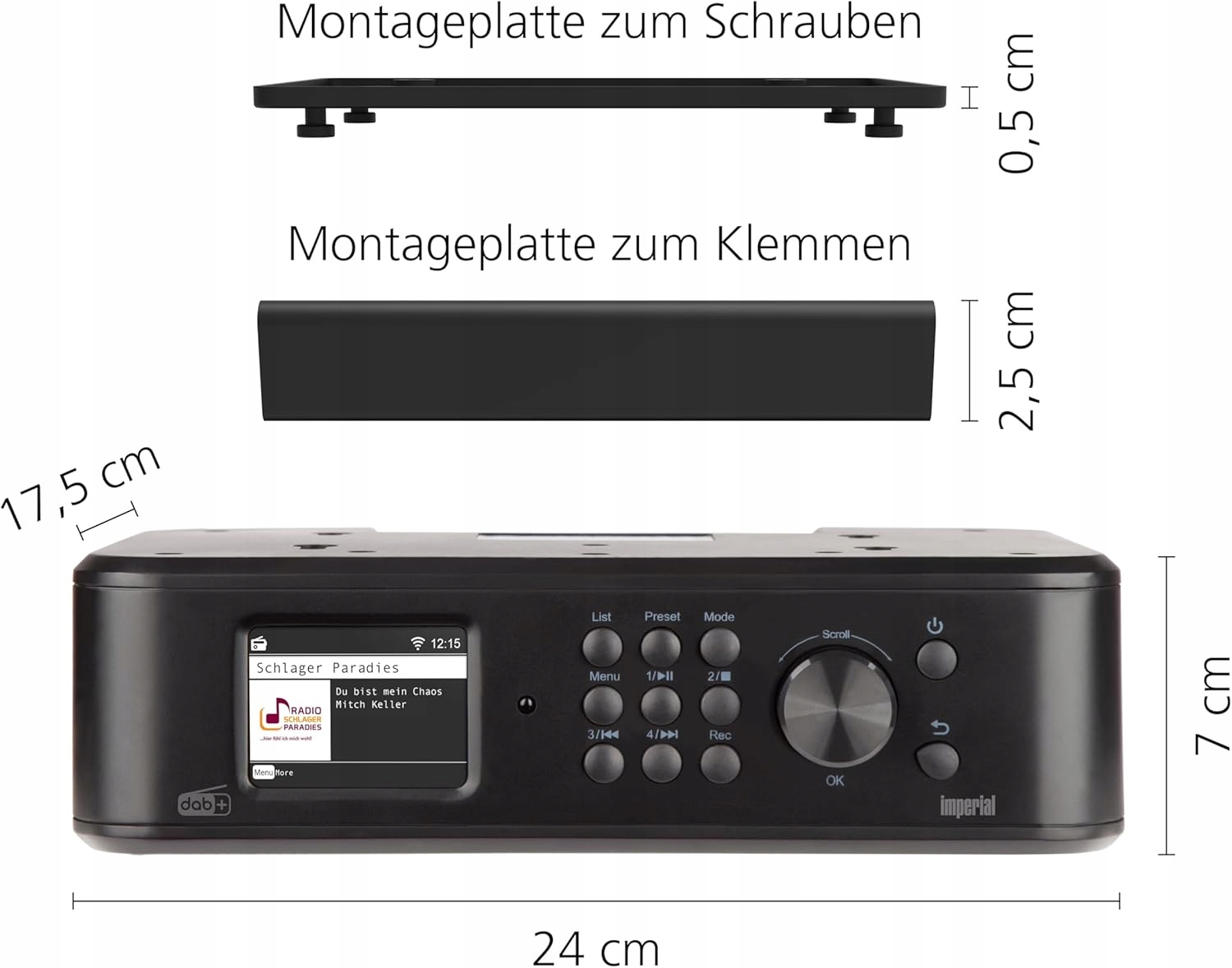 Radio Imperial DABMAN i460 DAB+ FM czarne