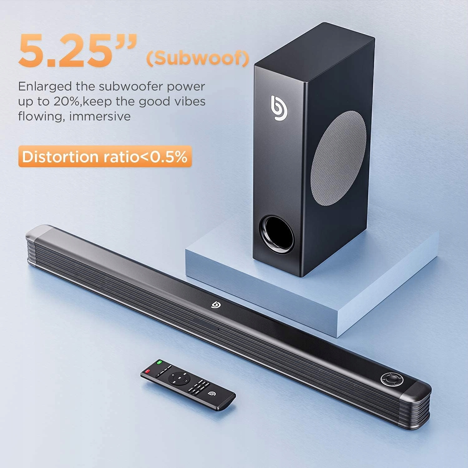 Soundbar Bomaker NJORD I 2.1 150 W Bluetooth Optical AUX, USB, czarny HIT !
