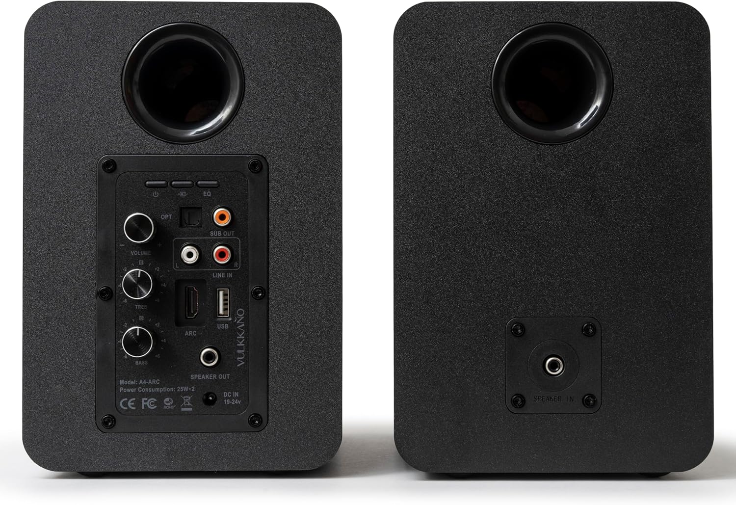 Głośniki Półkowe VULKKANO A4 ARC, Bluetooth 5.0, HDMI ARC, Optica, RCA, USB