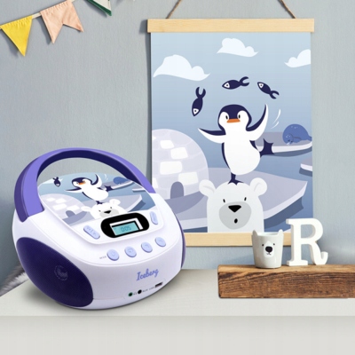 ODTWARZACZ CD MP3 Metronic Mooov Iceberg 477179 DLA DZIECI Z PORTEM USB