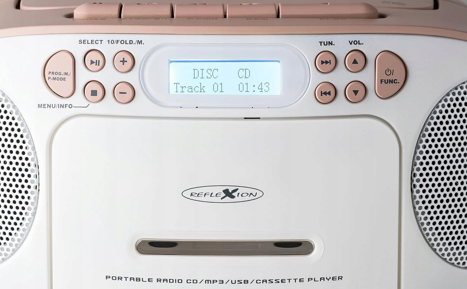 Radio sieciowe DAB+, FM Reflexion RCR2260DABPK DAB+, FM AUX wyświetlacz LCD