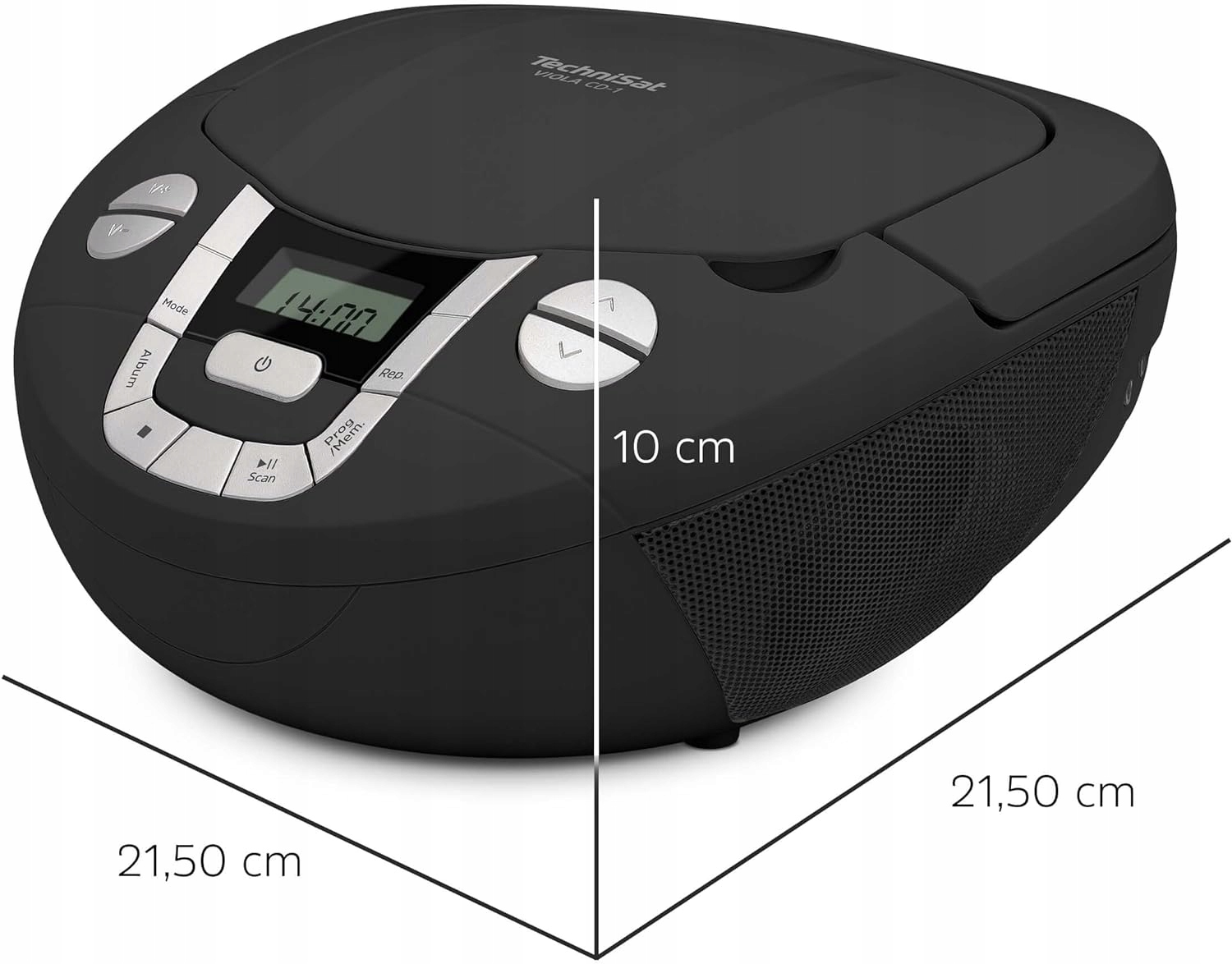 Radioodtwarzacz Boombox TECHNISAT Viola CD-1 Bluetooth Czarny