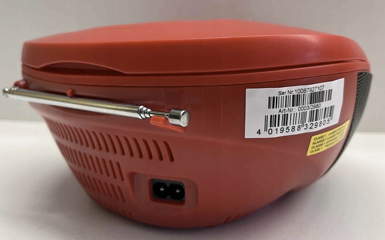 Radioodtwarzacz TechniSat VIOLA CD-1 LCD DAB+ MP3 AUX Bluetooth czerwony