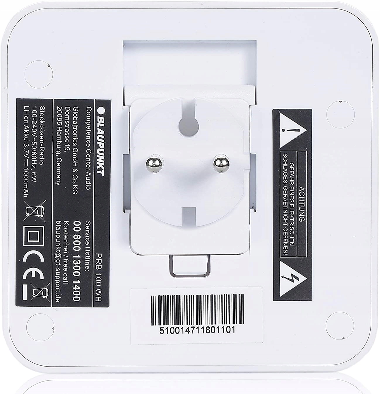 Radio sieciowo-bateryjne FM Blaupunkt PRB 100 WH Biały Bluetooth Radio HIT!