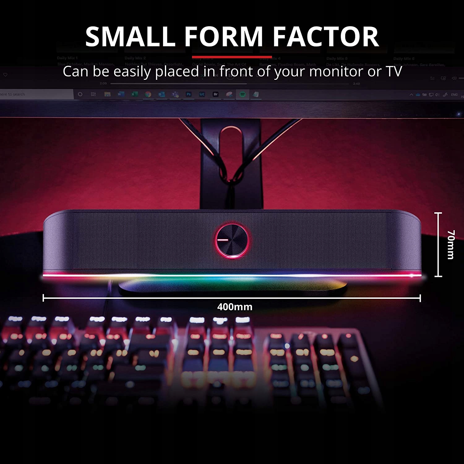 Soundbar Trust GXT 619 Thorne 2.0 12 W czarny