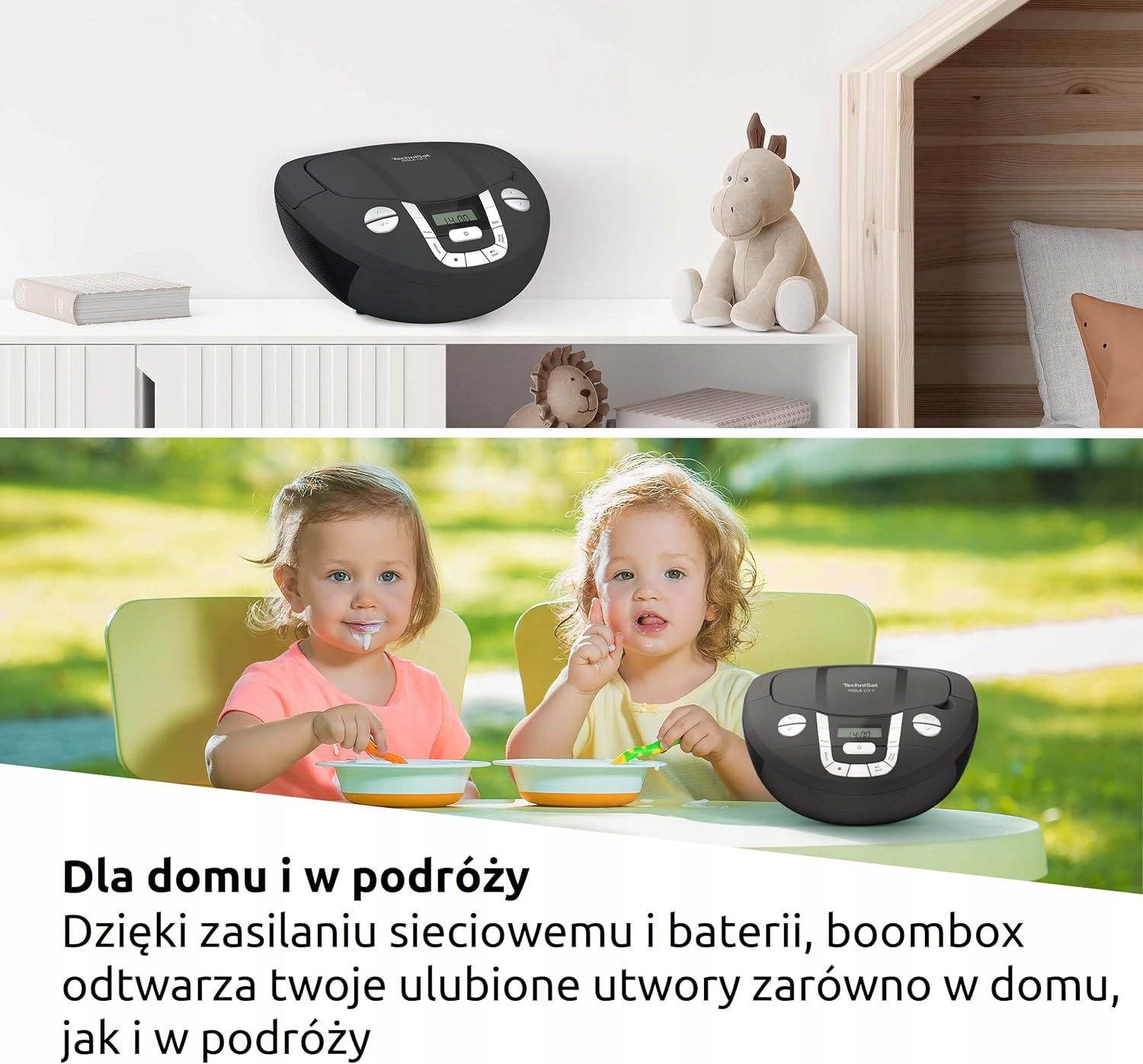 Radioodtwarzacz Boombox TECHNISAT Viola CD-1 Bluetooth Czarny