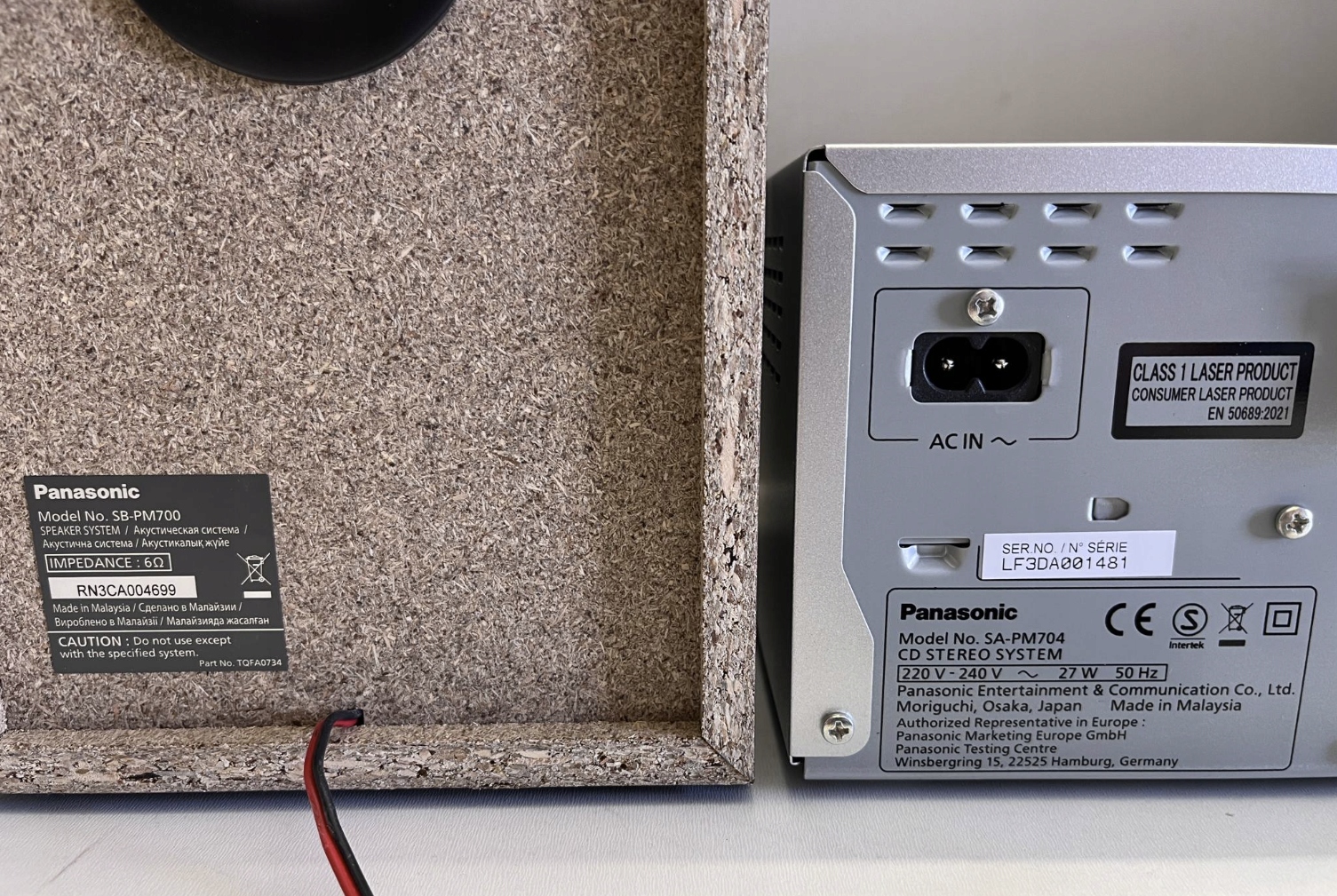 Wieża PANASONIC SC-PM704EGS CD BT DAB+ 80W Srebrny kompaktowy system stereo