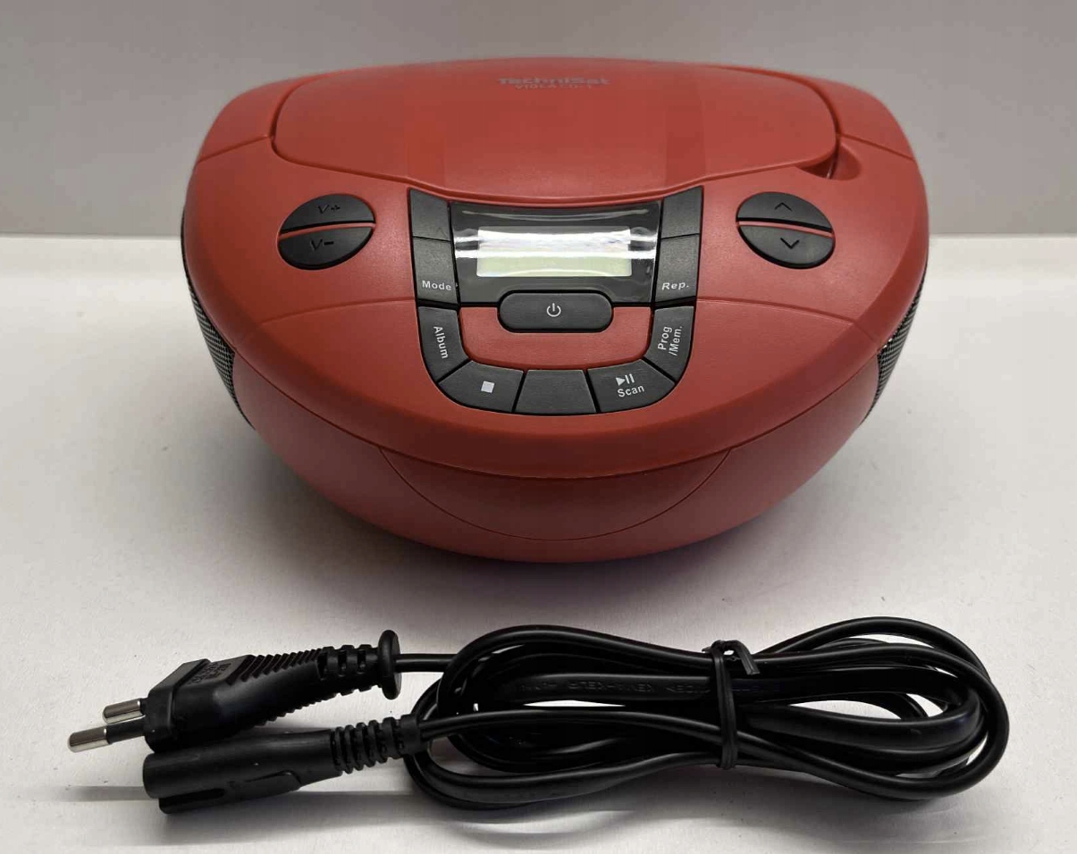 Radioodtwarzacz TechniSat VIOLA CD-1 LCD DAB+ MP3 AUX Bluetooth czerwony