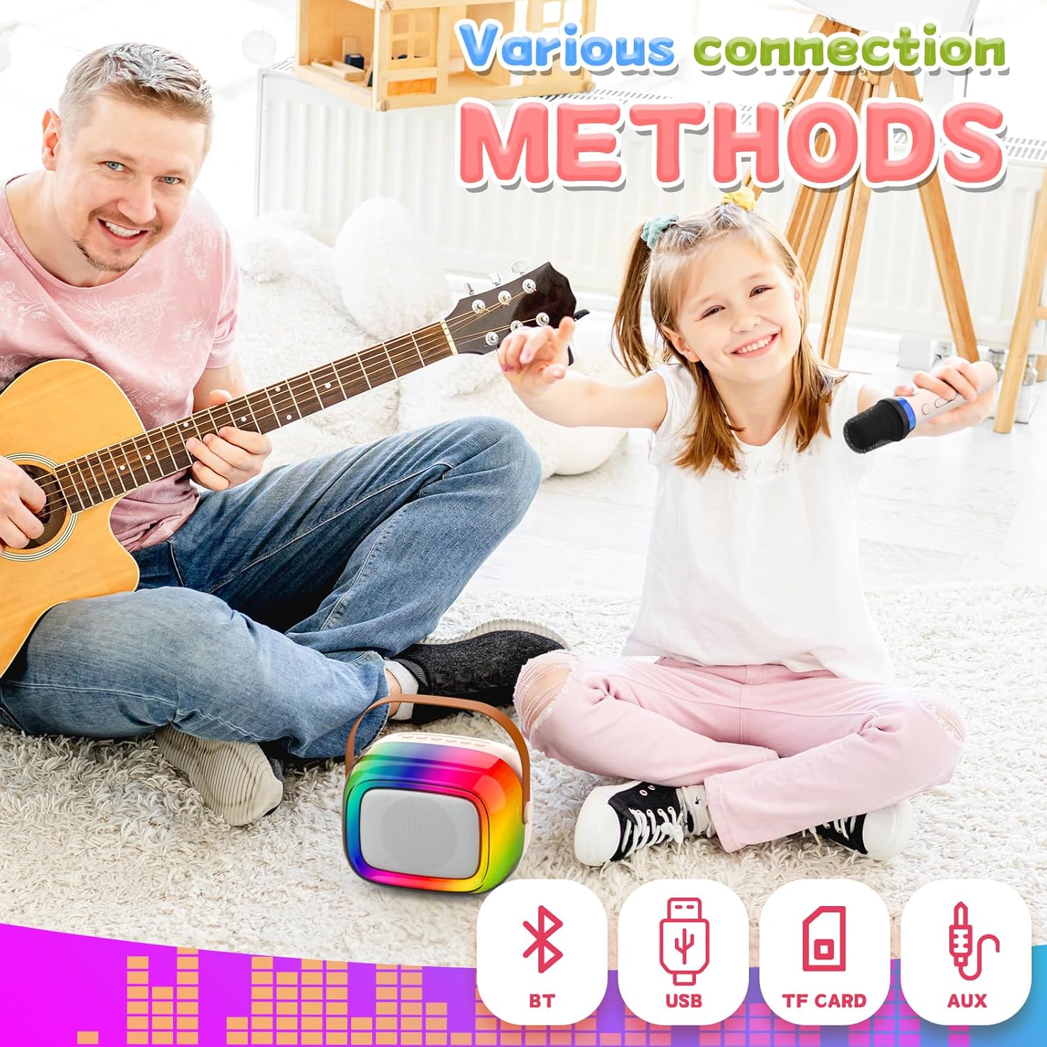 Karaoke GUYUCOM G1 przenośne głośnik karaoke Bluetooth + 2 Mikrofony HIT !