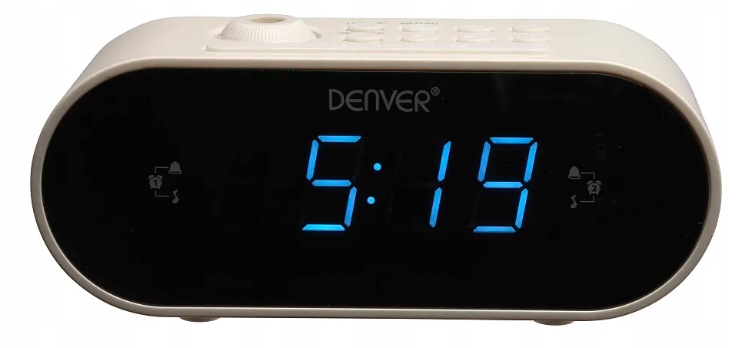 Radio sieciowe FM Denver Electronics CRP-717 Biały Cyfrowy rzutnik