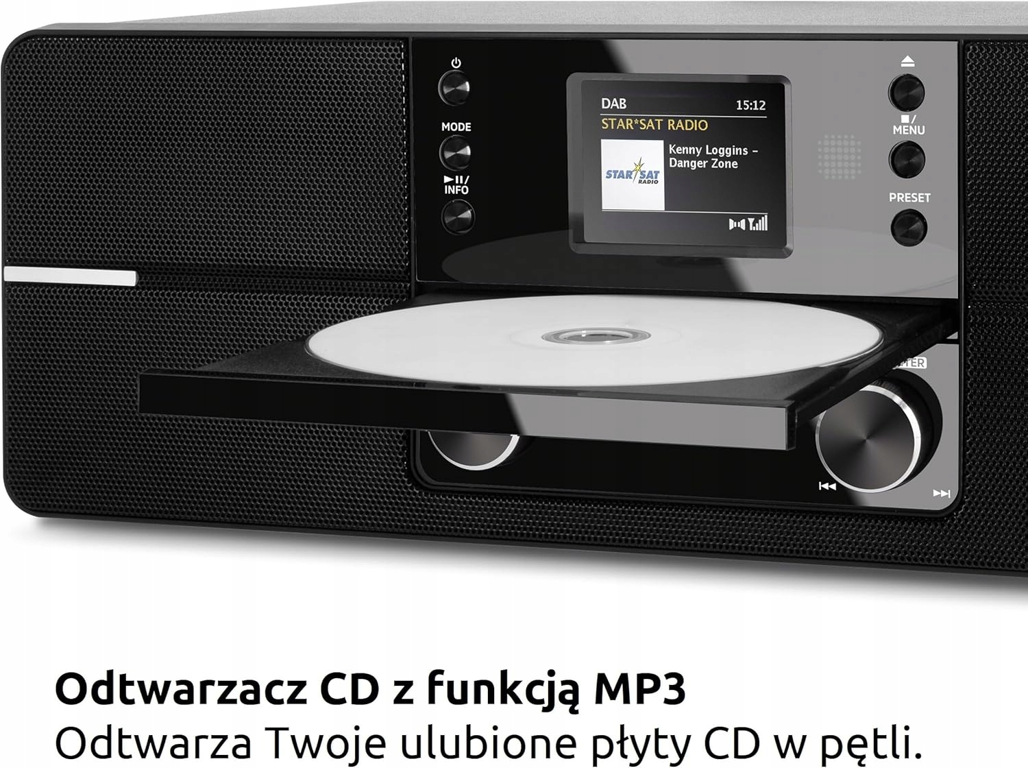 Radio sieciowe DAB+, FM TechniSat DigitRadio 371 CD Bluetooth Czarny Pilot