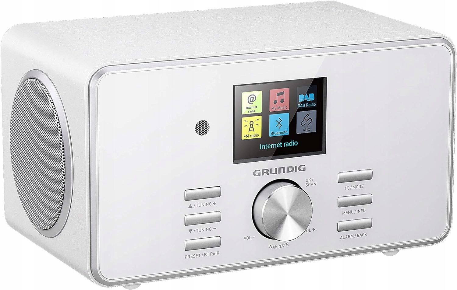 Radio sieciowe internetowe Grundig DTR 5000 X Biały Bluetooth DAB+ FM