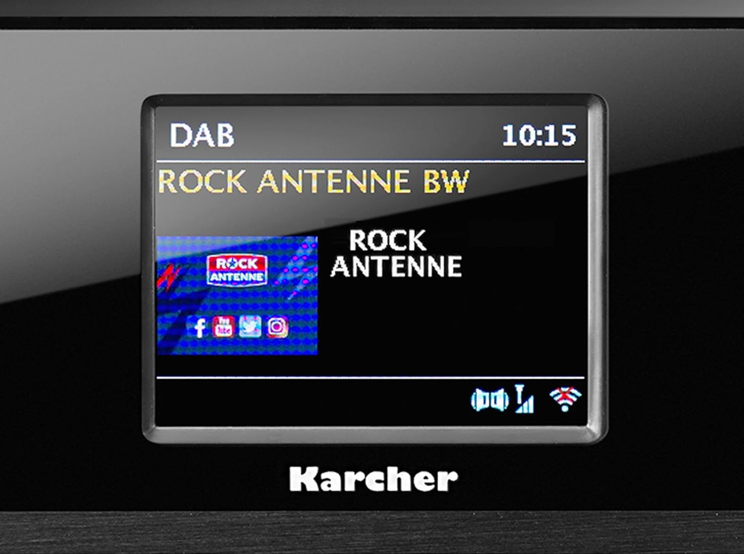 Radio sieciowe DAB+, FM, internetowe Kärcher DAB 9000CDI Czarny + Pilot