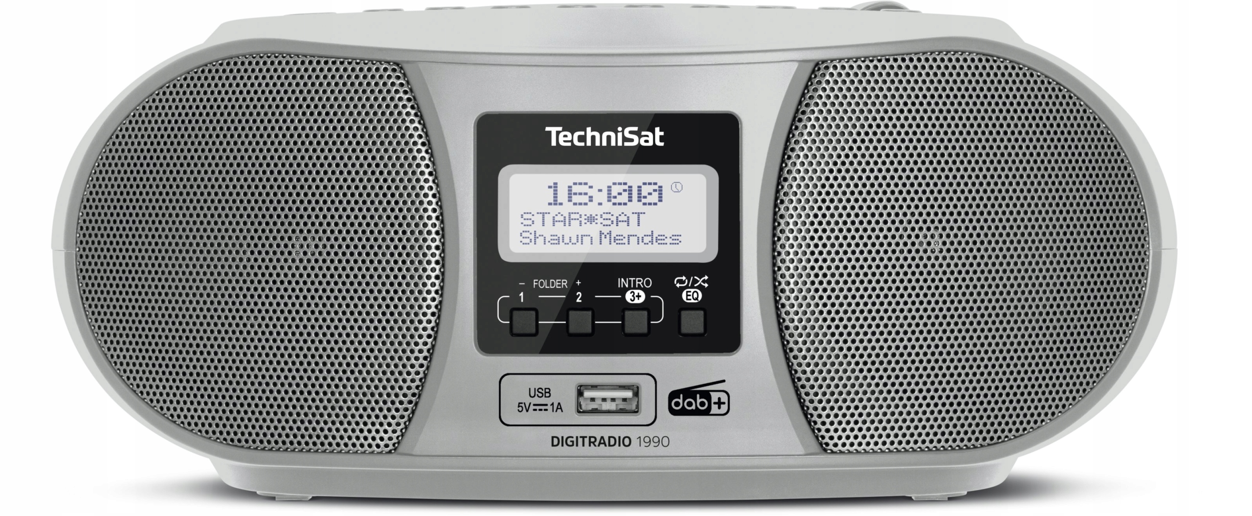 Radio sieciowe DAB+, FM TechniSat Digitradio 1990 Boombox Srebrny