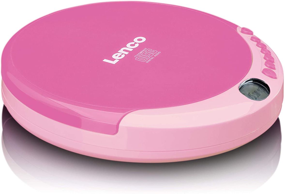 LENCO CD-011PK Przenośny odtwarzacz CD Discman dla Dziewczynki kolor Różowy