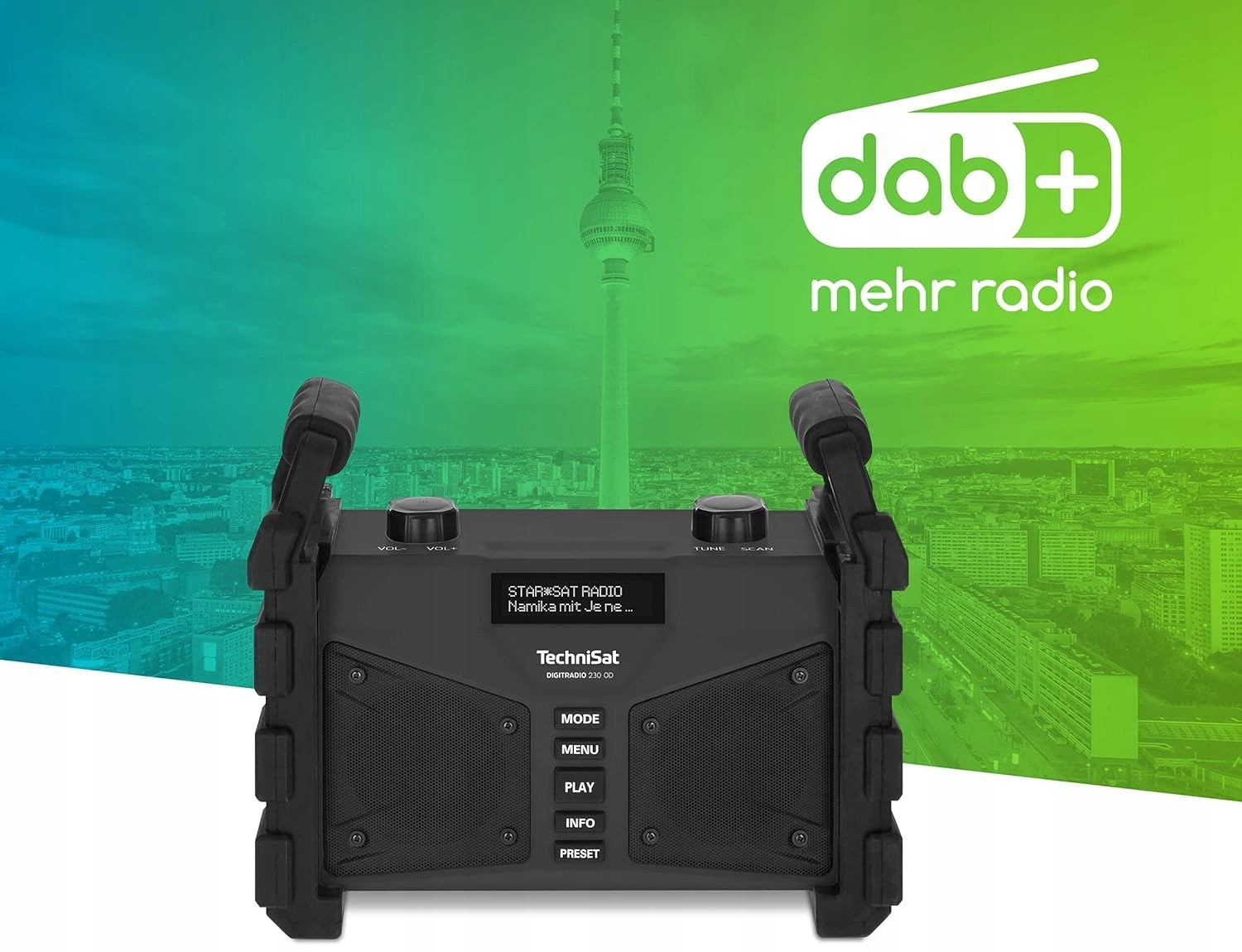 Radio sieciowo-bateryjne DAB+, FM TechniSat Digitradio 230 OD DAB+