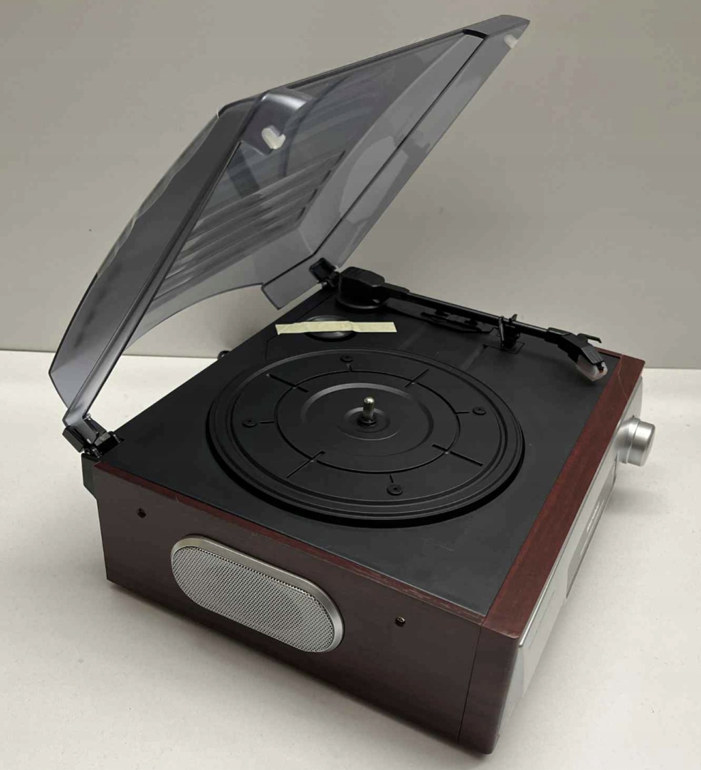 Gramofon stereo Karcher AG KA 8050 brązowo-srebrny HIT!