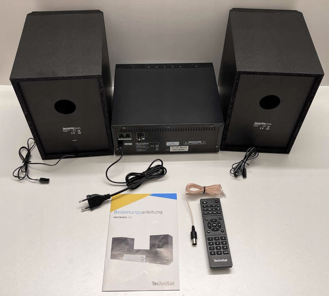 Wieża stereo Technisat DIGITRADIO 750 DAB+, CD, Bluetooth, AUX Czarny