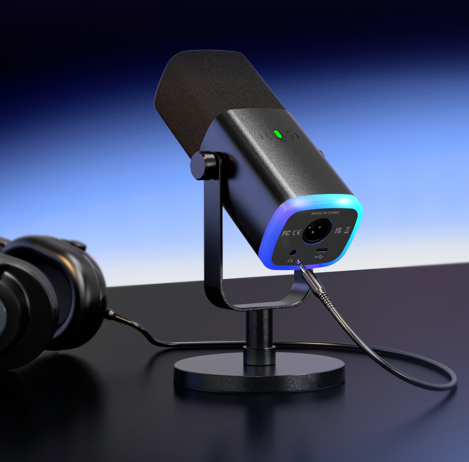 Mikrofon dynamiczny studyjny Fifine AM8 AMPLIGAME USB/XLR RGB gamingowy PnP