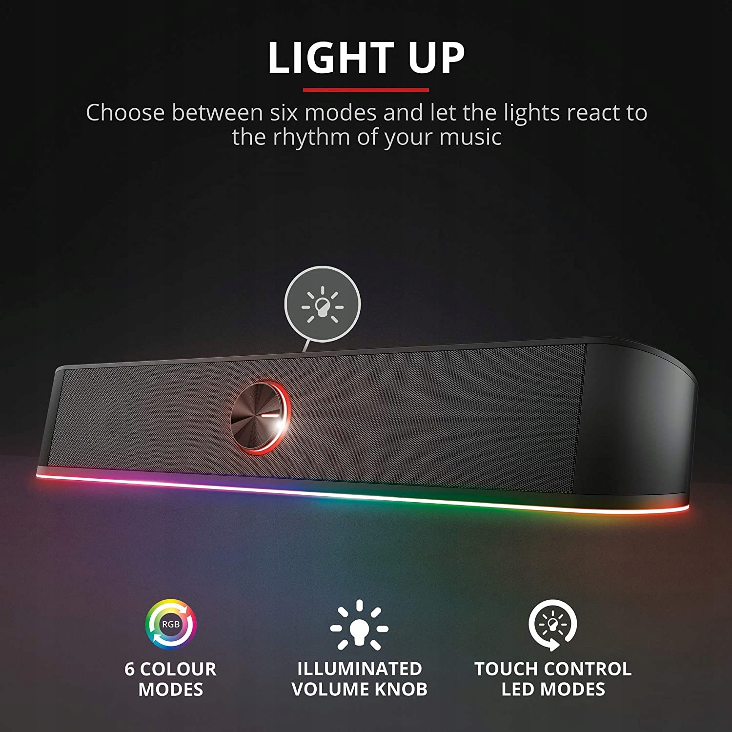 Soundbar Trust GXT 619 Thorne 2.0 12 W czarny