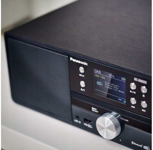 PANASONIC SC-DM202EG-K Wieża stereo Bluetooth FM, CD player