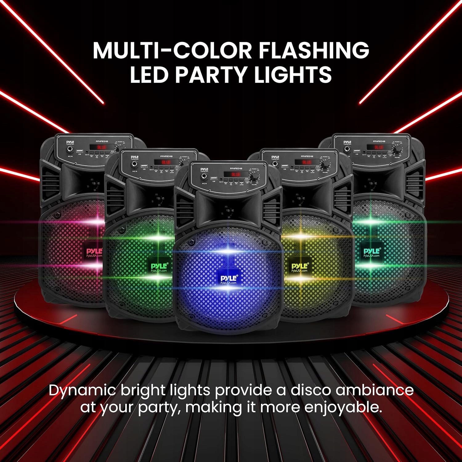 Głośnik bezprzewodowy Bluetooth Pyle PA PPHP834B Bluetooth+ GRATIS MIKROFON