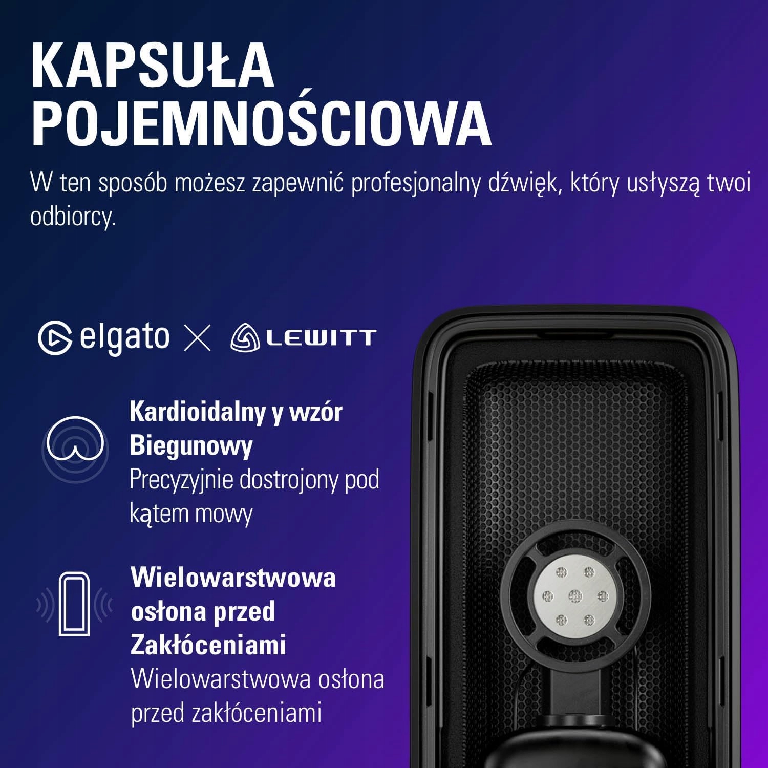 Mikrofon Studyjny Elgato Wave:3 White Pojemnościowy USB-C Stream Dla Graczy