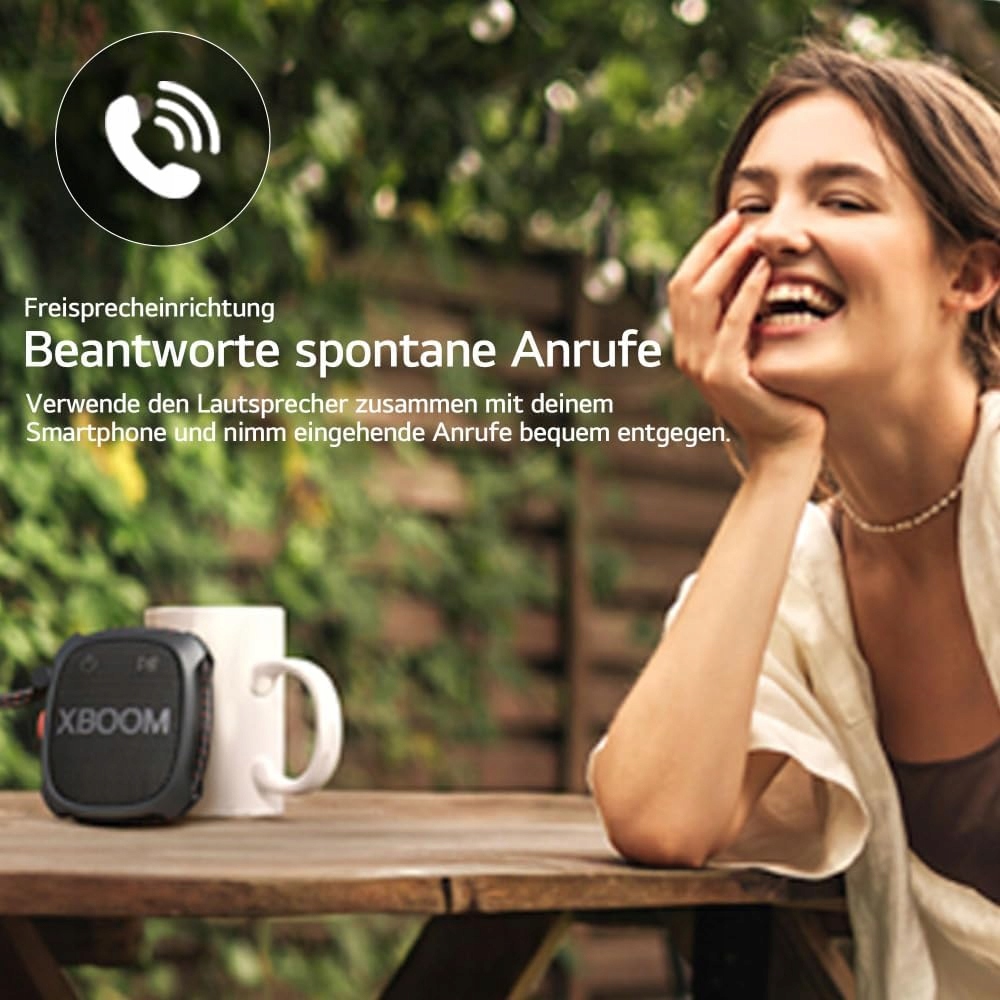 Przenośny głośnik LG XBOOM Go DXG2T, Bluetooth 5 W, Google Assistant Czarny