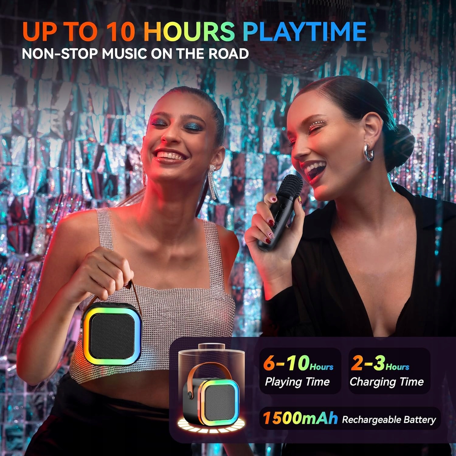 Ankuka Karaoke przenośne głośnik karaoke Bluetooth + 2 Mikrofony HIT !