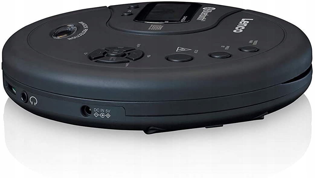 DISCMAN PRZENOŚNY ODTWARZACZ PŁYT Lenco CD-300BK MP3 LCD BLUETOOTH Czarny