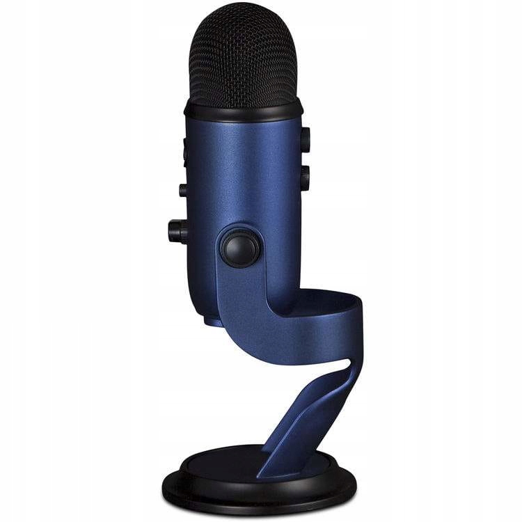 Mikrofon pojemnościowy studyjny BLUE YETI NIEBIESKI USB - granatowy