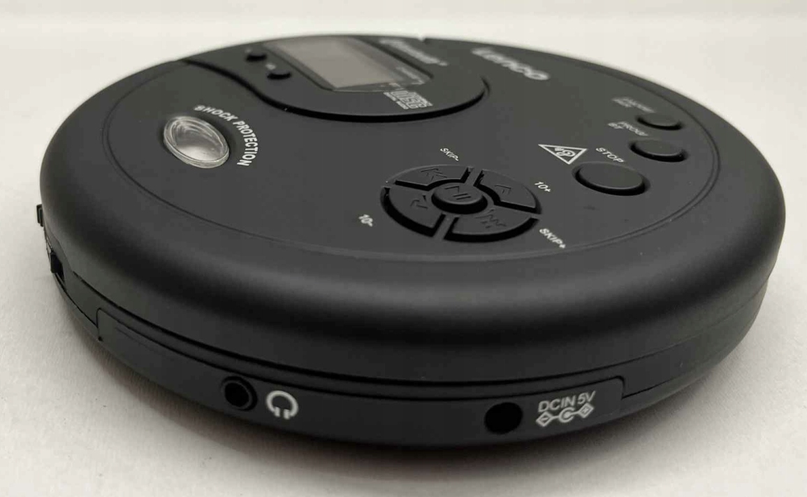 DISCMAN PRZENOŚNY ODTWARZACZ PŁYT Lenco CD-300BK MP3 LCD BLUETOOTH Czarny