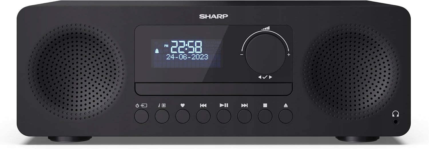 Wieża Sharp XL-B520D 2x10W CD FM MP3 DAB Bluetooth USB AUX czarny