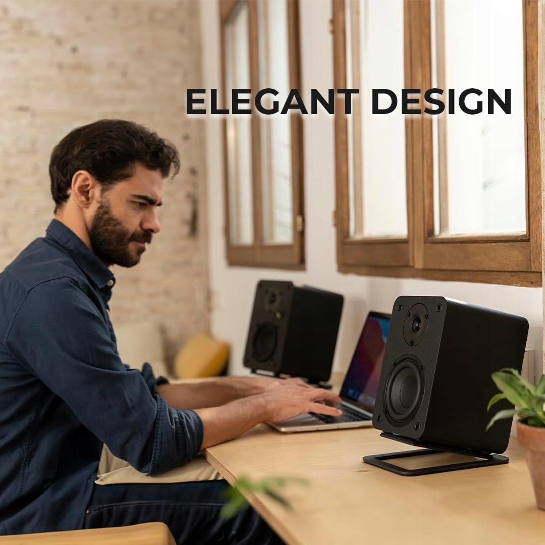 Głośniki Półkowe VULKKANO A4 ARC, Bluetooth 5.0, HDMI ARC, Optica, RCA, USB