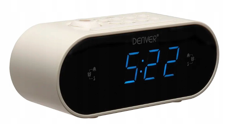 Radio sieciowe FM Denver Electronics CRP-717 Biały Cyfrowy rzutnik