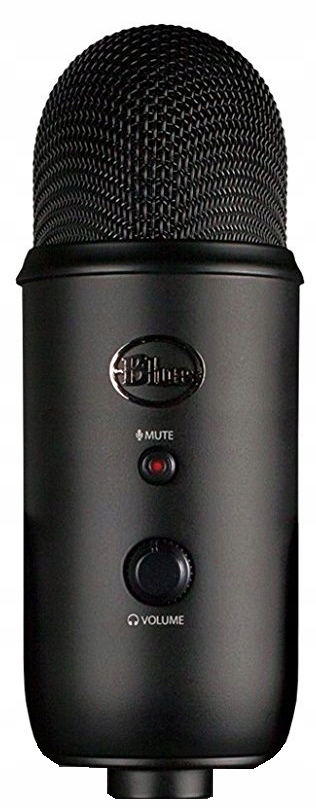 Mikrofon pojemnościowy PRZEWODOWY BLUE YETI USB CZARNY