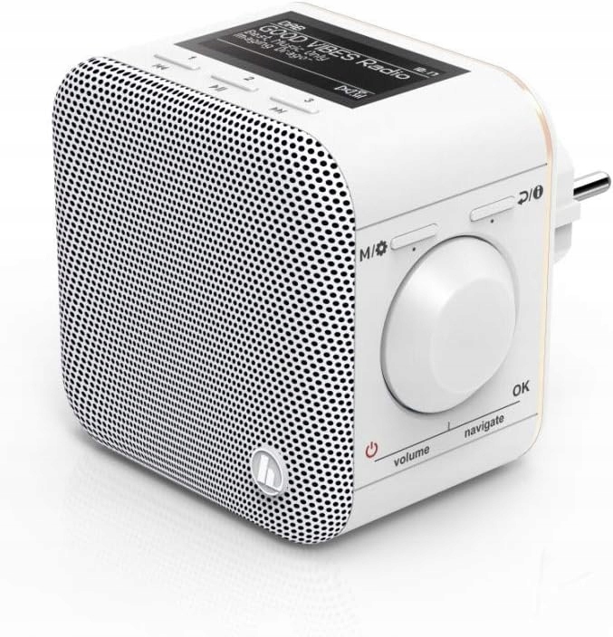 Radio sieciowe DAB+, FM Hama DR40BT-PlugIn wtyczkowe z gniazdkiem Białe HIT
