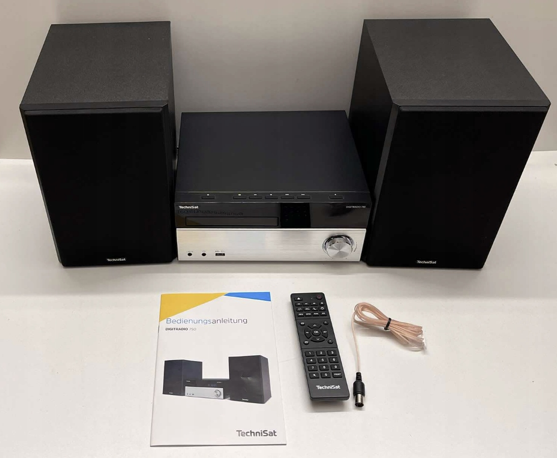 Wieża stereo Technisat DIGITRADIO 750 DAB+, CD, Bluetooth, AUX Czarny