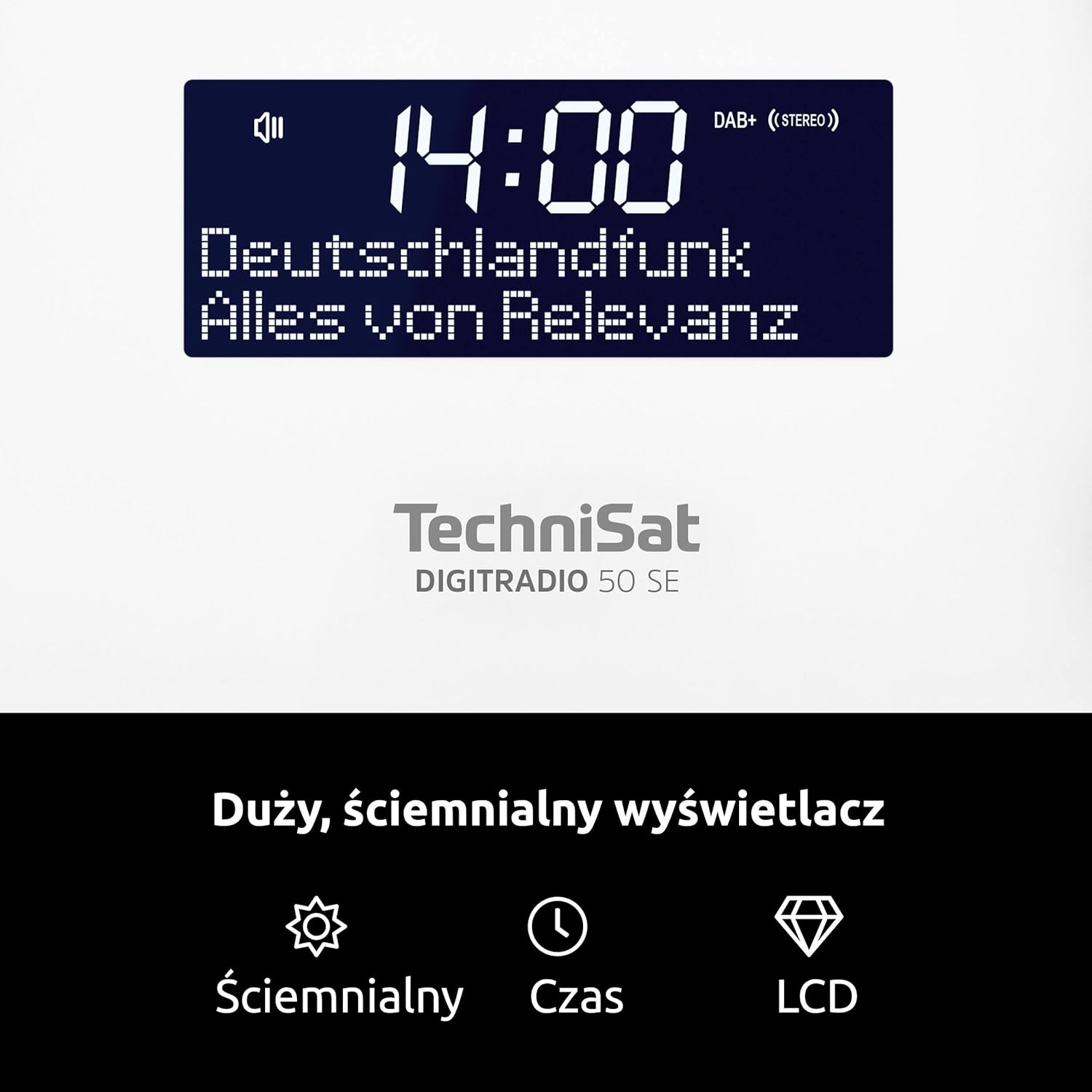 Radio sieciowe DAB+, FM TechniSat DIGITRADIO 50 SE Biały HIT !