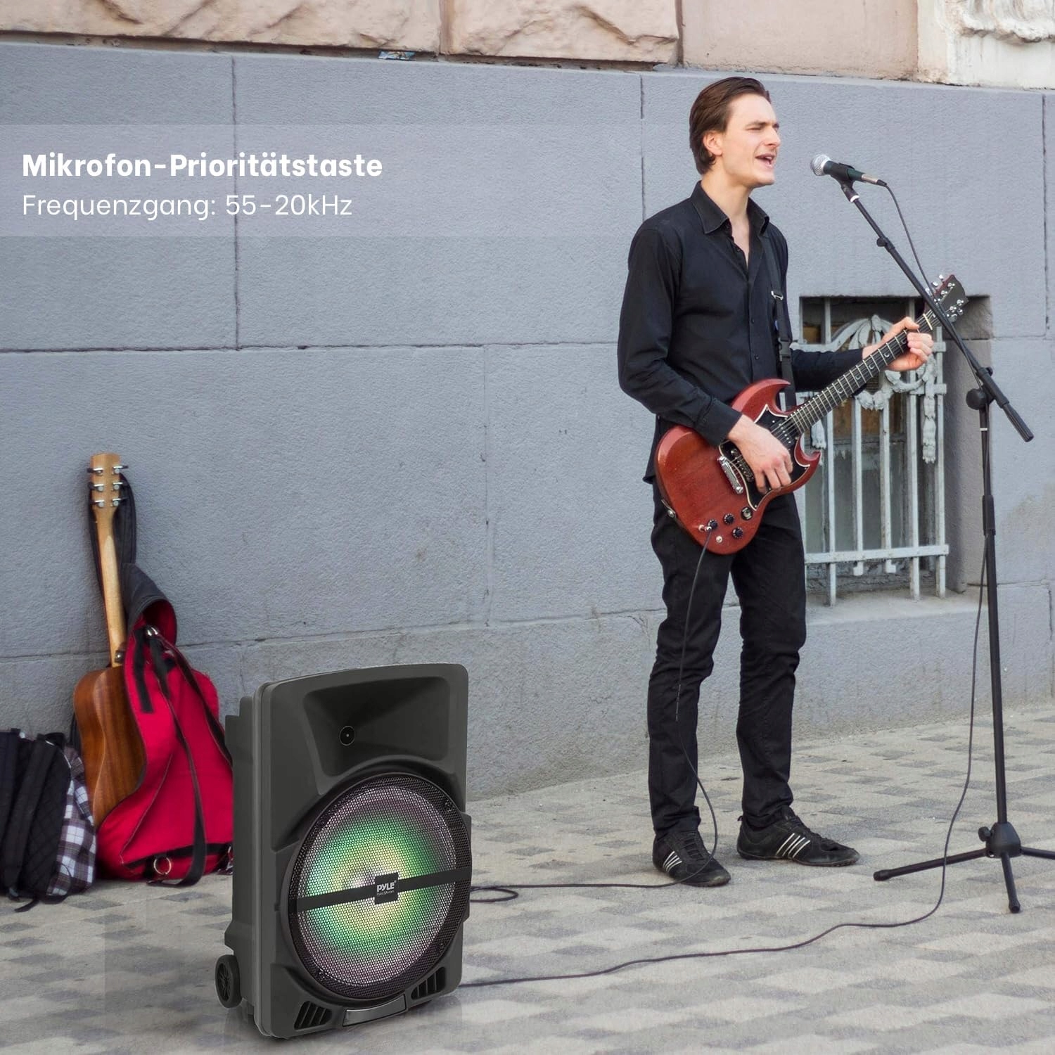 GŁOŚNIK BEZPRZEWODOWY BLUETOOTH SUPER BASS PYLE 800W Partybox PPHP1544B HIT