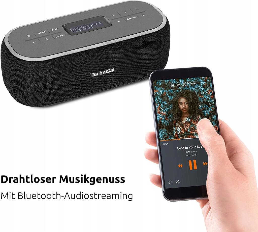 Radio sieciowe TechniSat VIOLA BT 1 DAB+ FM Czarny