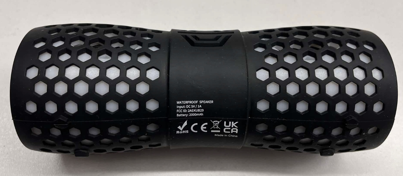 GŁOŚNIK PRZENOŚNY BEZPRZEWODOWY BLUETOOTH HEYSONG IPX7 OŚWIETLENIE RGB