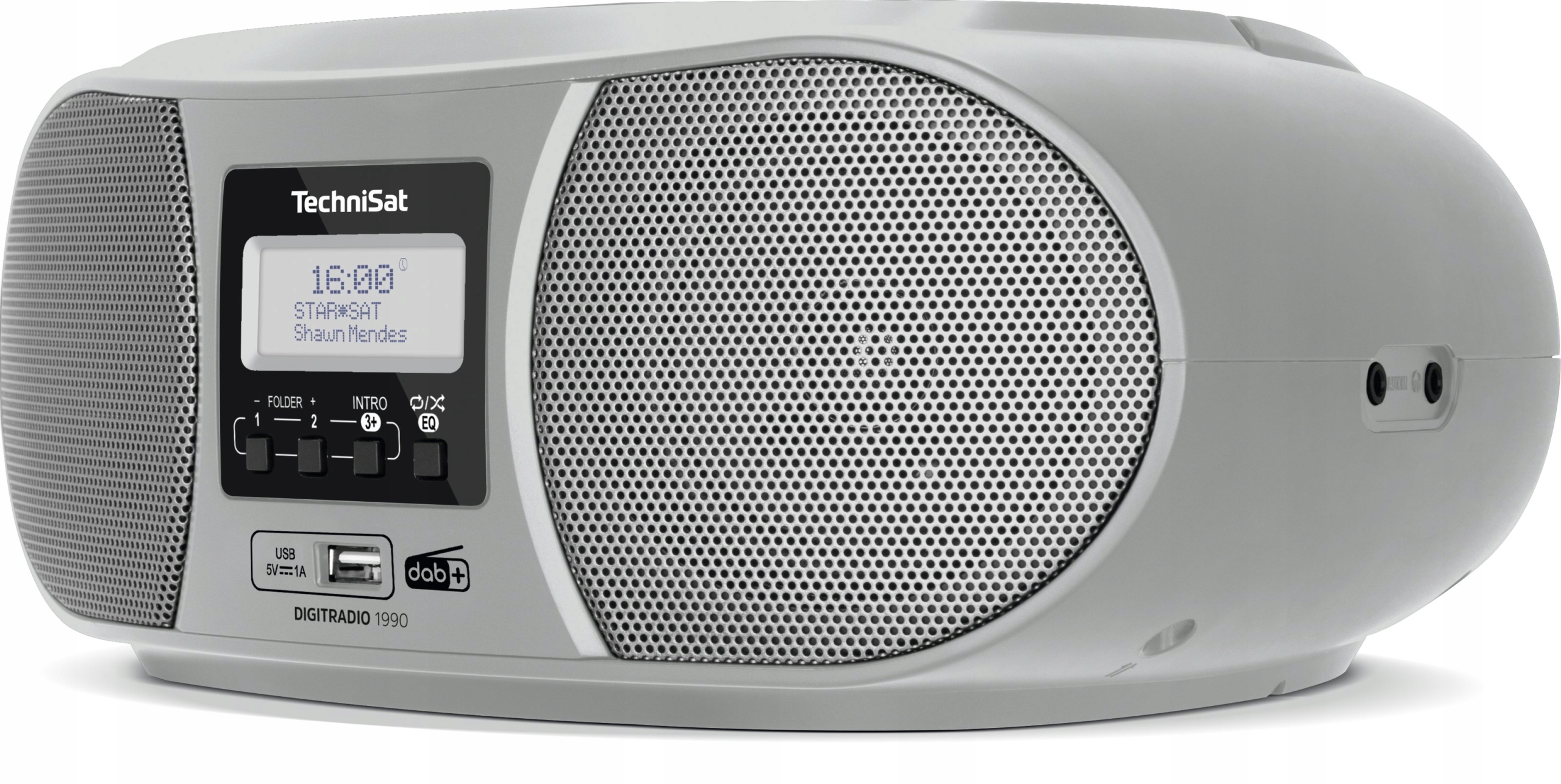 Radio sieciowe DAB+, FM TechniSat Digitradio 1990 Boombox Srebrny