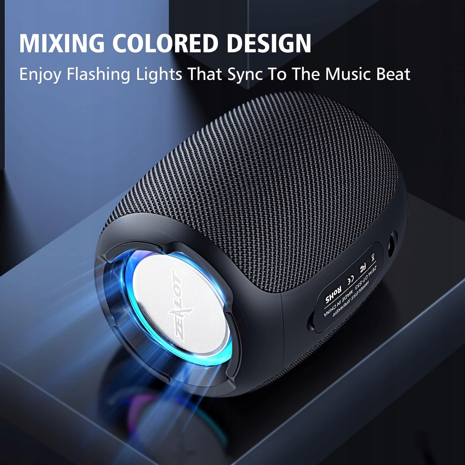 Mini głośnik Bluetooth przenośny bezprzewodowy ZEALOT S53 Oświetlenie RGB