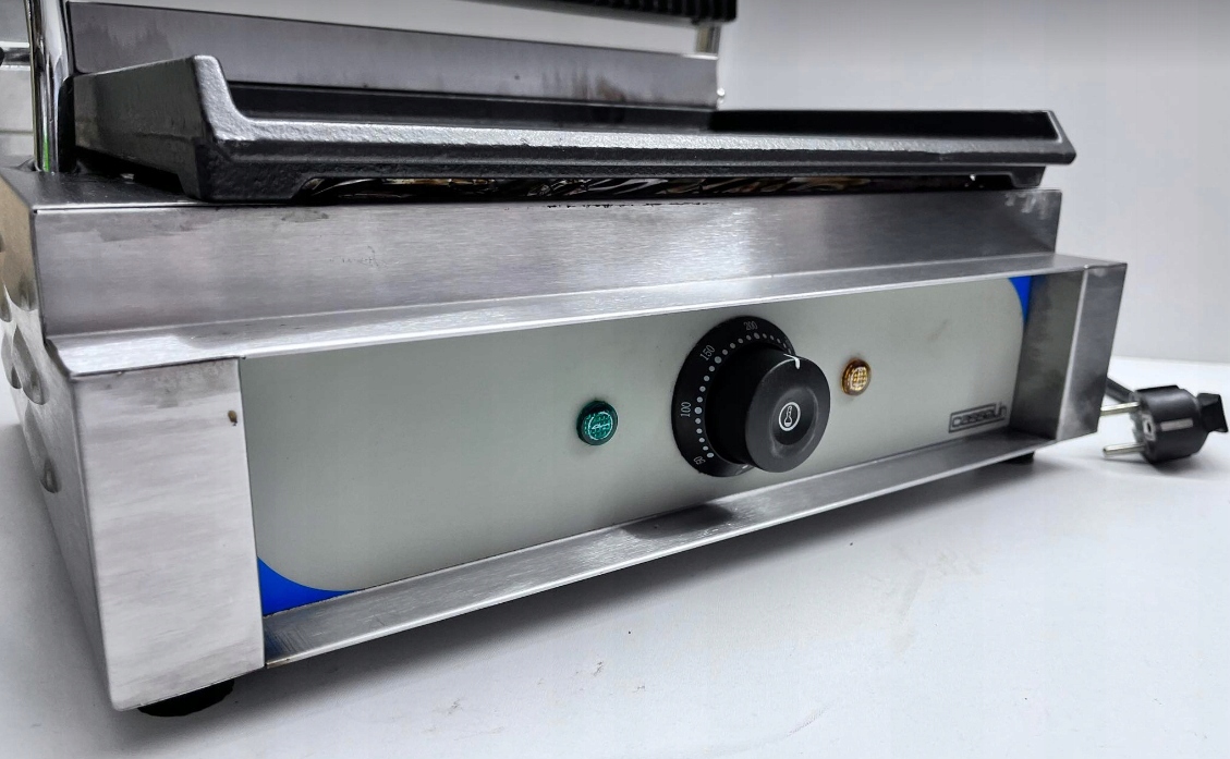 Składany grill elektryczny CASSELIN CGPRR srebrny 2200W ATRAKCYJNA CENA!