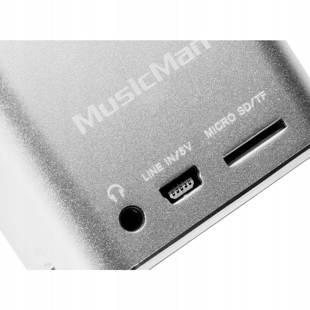 Głośnik przenośny Technaxx MusicMan Mini, microSD, AUX-IN Srebrny
